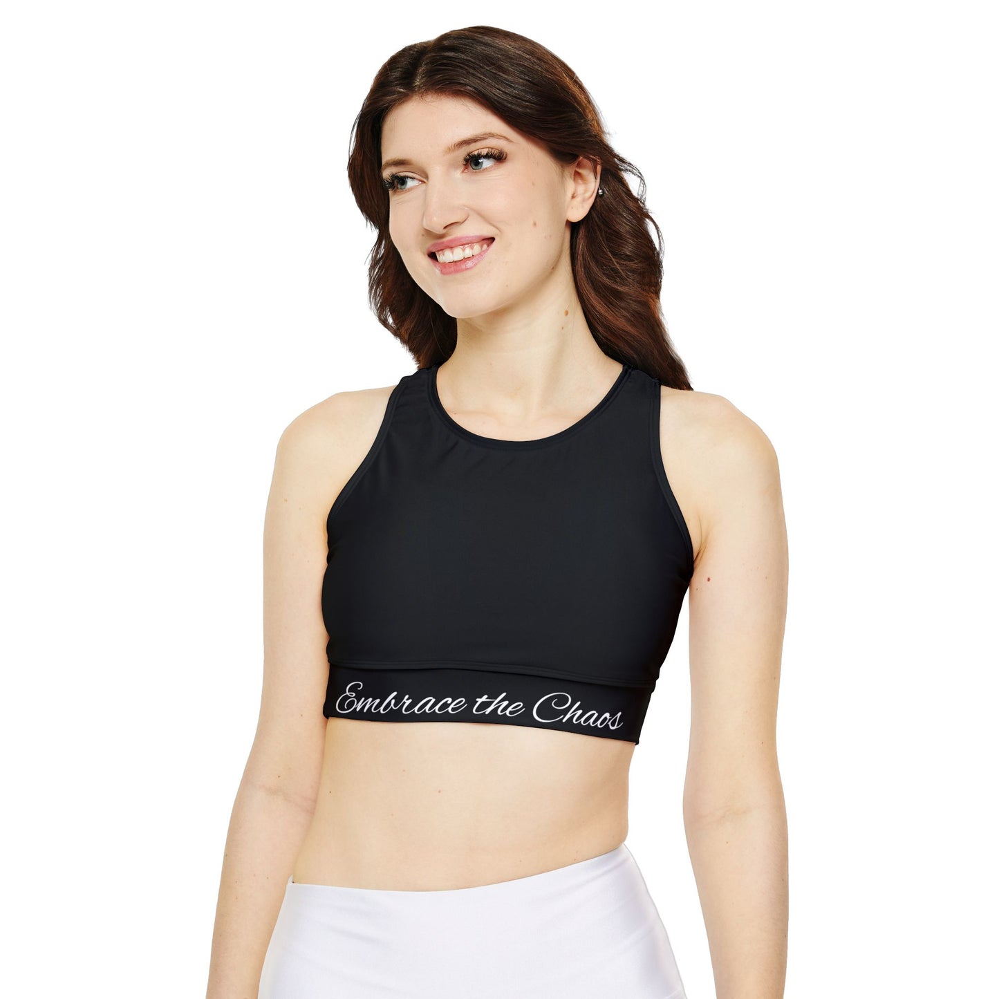 Reaper Fit Fully Lined, Padded Sports Bra (AOP)